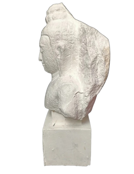 Tête de Bouddha protégé par le Naga, Art Khmer