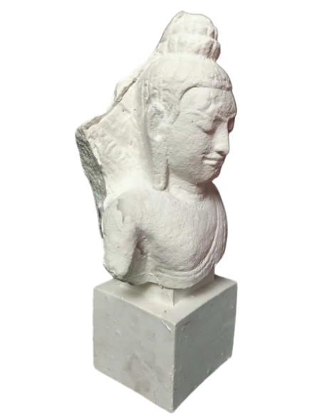 Tête de Bouddha protégé par le Naga, Art Khmer