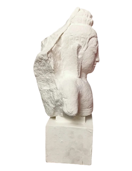 Tête de Bouddha protégé par le Naga, Art Khmer