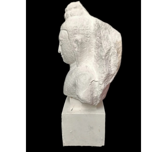 Buddha head protected by the Naga, Khmer Art