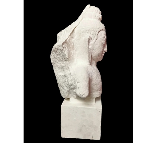 Tête de Bouddha protégé par le Naga, Art Khmer