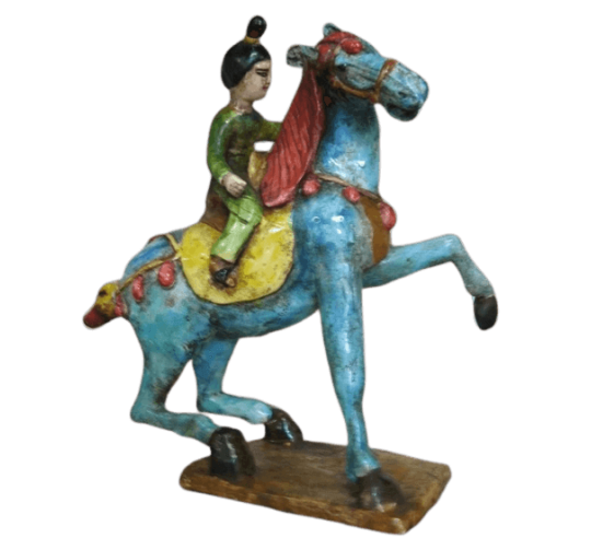 Statuette de Cavalière, Courtisane chinoise Dynastie Tang