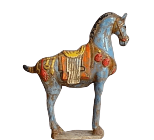 Statuette of a War Horse style Tang Dynasty, Chinese Art