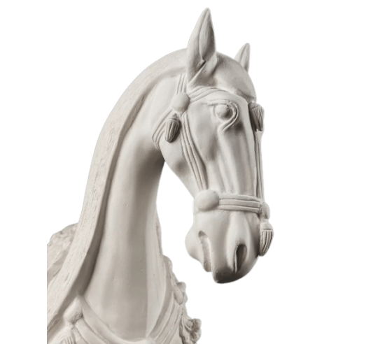 Statuette de Cheval de Guerre style Dynastie...