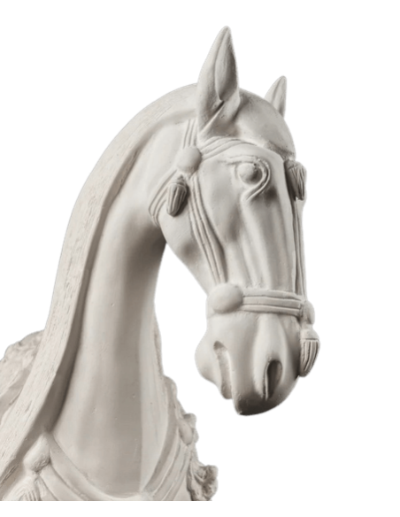 Statuette de Cheval de Guerre style Dynastie Tang, Art Chinois