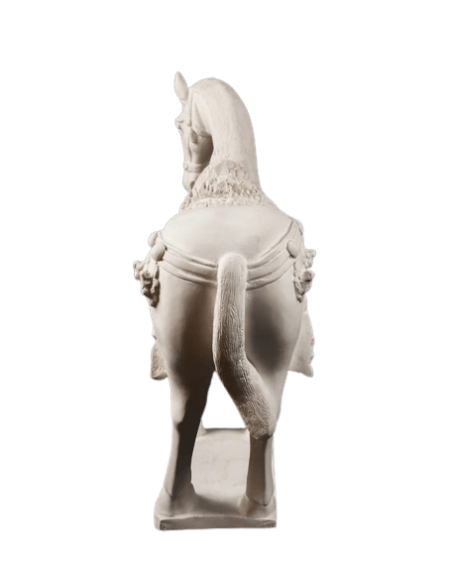 Statuette de Cheval de Guerre style Dynastie Tang, Art Chinois