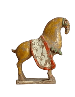 Estatuilla de caballo de guerra, de la Dinastía Wei, Arte...