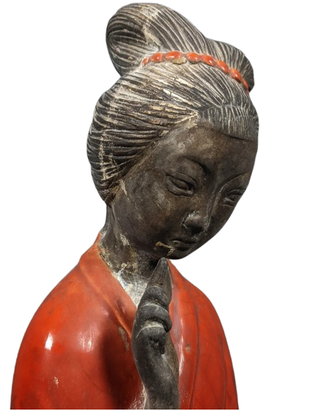 Statuette déesse Guanyin Bodhisattva ou déesse de la miséricorde.