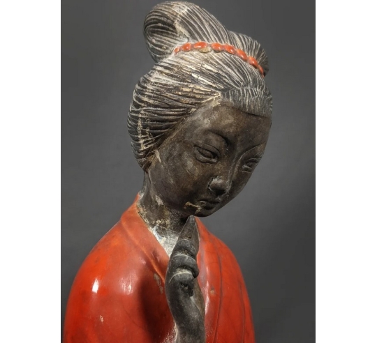 Statuette déesse Guanyin Bodhisattva ou déesse...