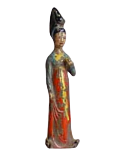 Statuette Princesse à la pomme style dynastie Tang, art...