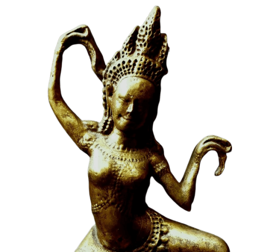 Statuette Apsara danseuse céleste main droite...