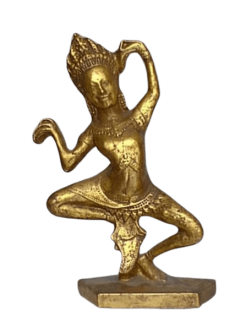 Statuette Apsara celestial dancer left hand positioned in...