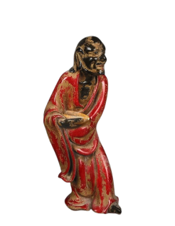 Statuette de Mendiant avec sa sébile style de la dynastie...