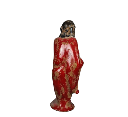 Statuette of a beggar with his begging bowl,...