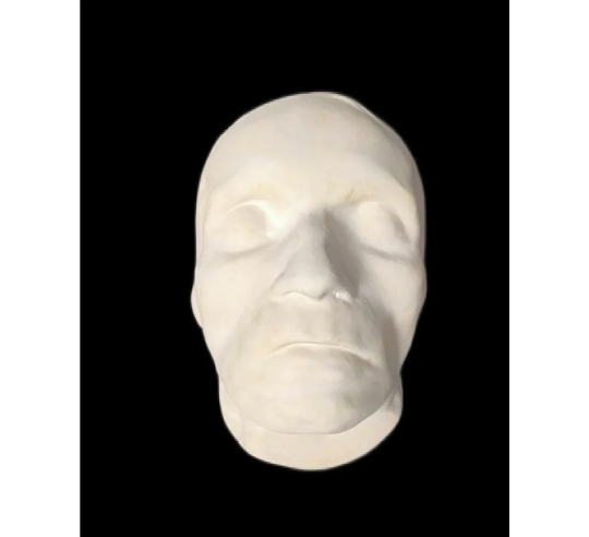 Mortuary mask of Beethoven on his deathbed.
