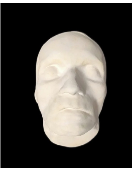 Mortuary mask of Beethoven on his deathbed.