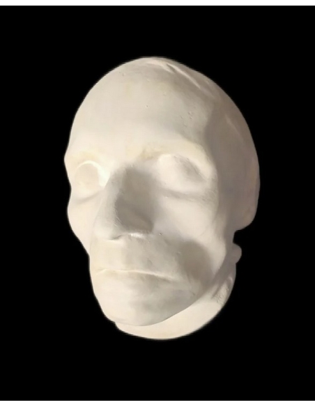 Masque mortuaire de Beethoven sur son lit de mort.