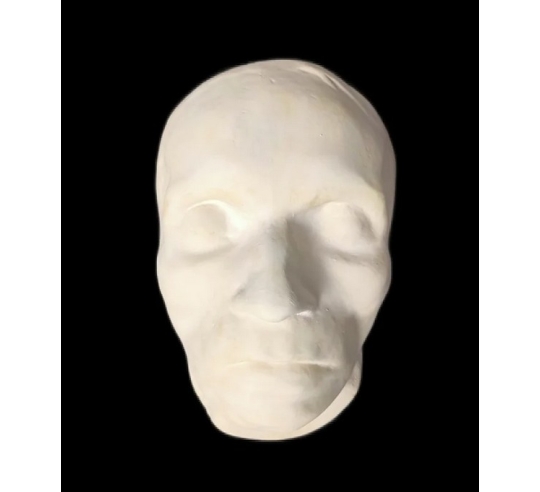 Mortuary mask of Beethoven on his deathbed.