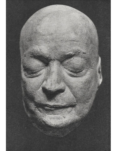 Máscara mortuoria de Pierre-Jean de Béranger en su lecho de muerte.