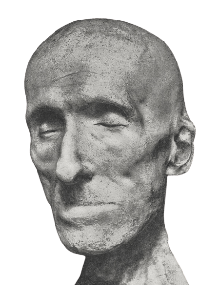 Masque mortuaire Antonio Canova sur son lit de mort.