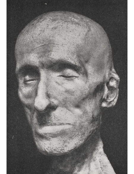 Masque mortuaire Antonio Canova sur son lit de mort.