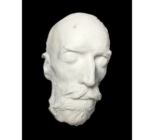 Mortuary mask of Jean-Baptiste Carpeaux on his...