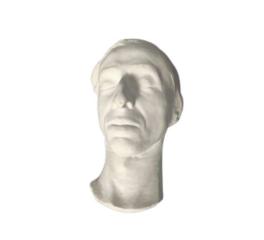Máscara mortuoria de Frédéric François Chopin en su lecho de muerte según Auguste Clésinger..
