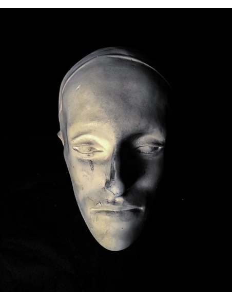 Masque mortuaire de Napoléon II  surnommé l'aiglon, duc de Reichstadt sur son lit de mort.