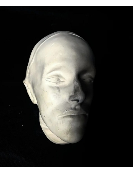 Masque mortuaire de Napoléon II  surnommé l'aiglon, duc de Reichstadt sur son lit de mort.