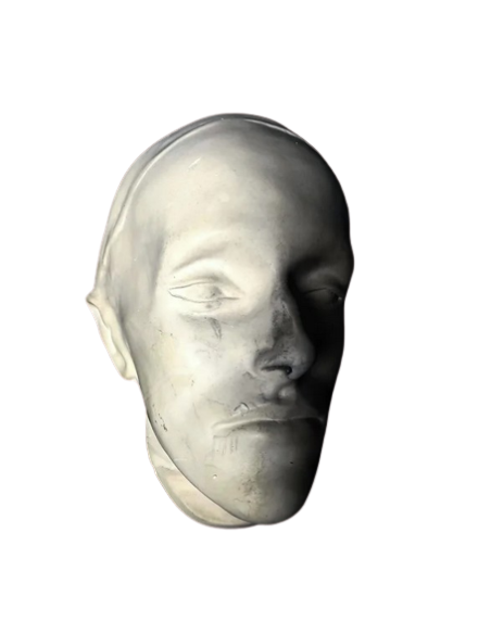 Masque mortuaire de Napoléon II  surnommé l'aiglon, duc de Reichstadt sur son lit de mort.