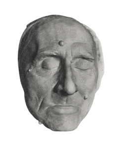 Mortuary mask of Franz Liszt on his deathbed.
