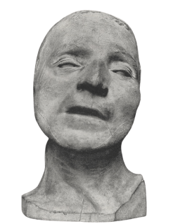 Máscara mortuoria de Jean-Paul Marat en su lecho de muerte.