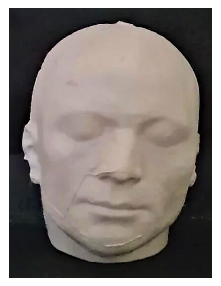 Máscara mortuoria de Maximilien de Robespierre en su lecho de muerte.