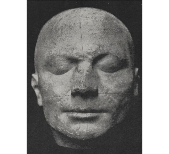 Máscara mortuoria de Maximilien de Robespierre...