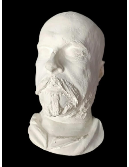 Máscara mortuoria de Paul Verlaine en su lecho de muerte.