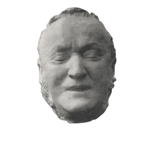 Máscara mortuoria de Richard Wagner en su lecho de muerte.