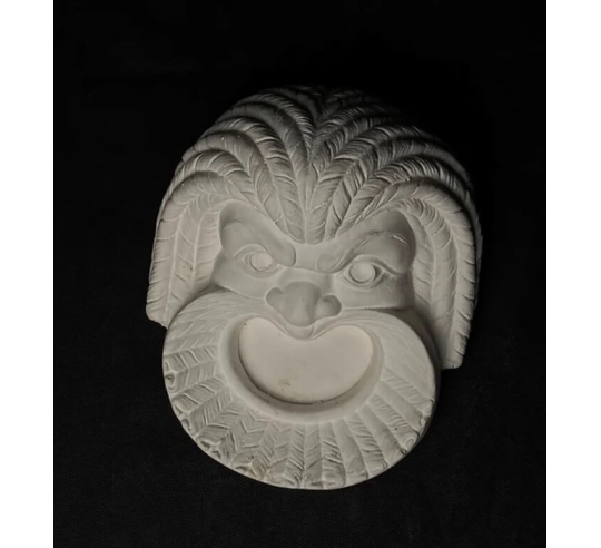 Máscara de teatro cómico griego antiguo