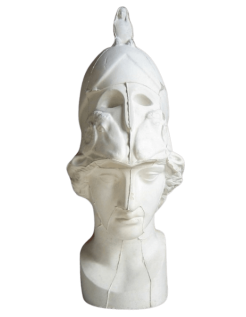 Máscara de Pallas Atenea con casco, tipo Velletri