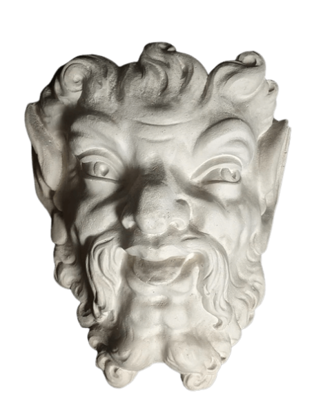 Mask of a malicious faun.