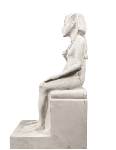 Estatuilla del rey faraón de Egipto Amenhotep IV, o Akenatón décimo faraón de la XVIII dinastía.