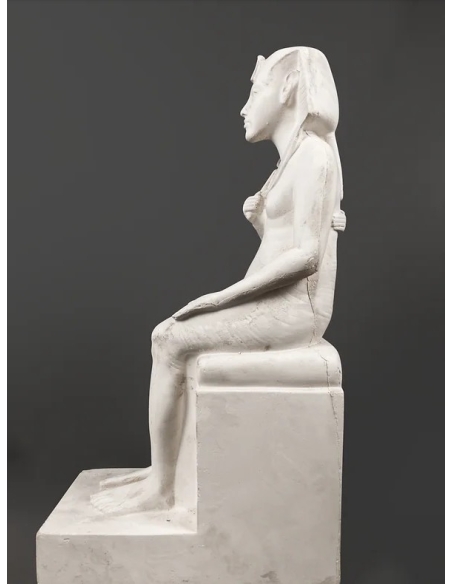 Estatuilla del rey faraón de Egipto Amenhotep IV, o Akenatón décimo faraón de la XVIII dinastía.