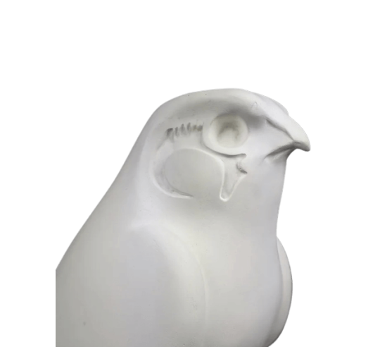 Statue of the god Horus protecting the Egyptian...