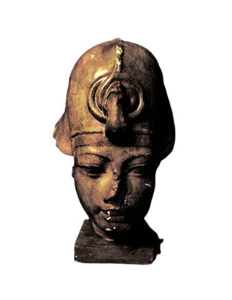 Head of the Pharaoh King of Egypt Amenhotep III, Louvre Museum