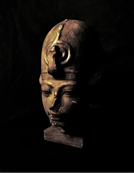 Head of the Pharaoh King of Egypt Amenhotep III, Louvre Museum