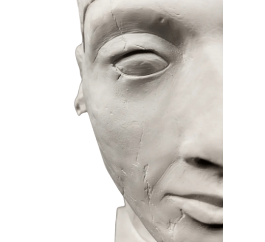 Head of the Egyptian Pharaoh King Amenophis IV,...