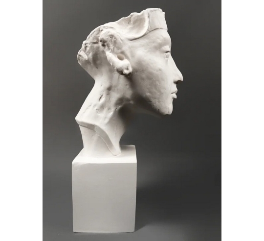 Tête du roi Pharaon d'Égypte Aménophis IV,...