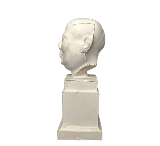 Tête de statue masculine de l'Égypte ancienne,...