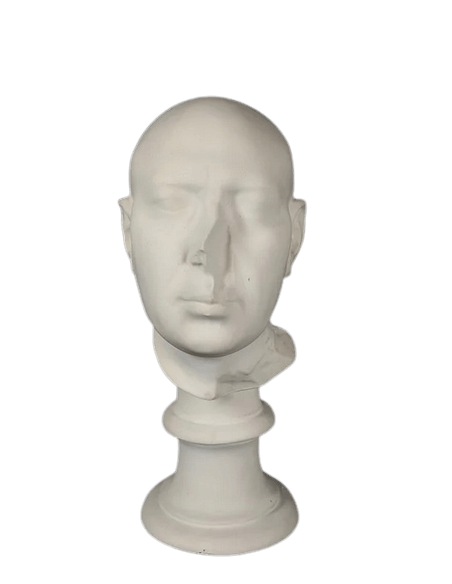 Head of a male statue known as the Berlin Green Head, Egyptian Museum, Berlin.