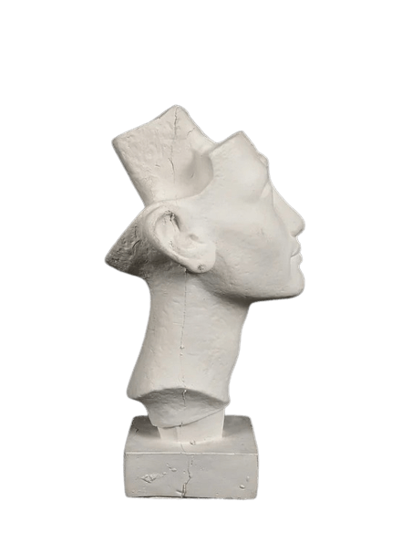 Buste de Néfertiti reine Pharaon d'Égypte et femme d'Akhenaton, musée égyptien de Berlin.