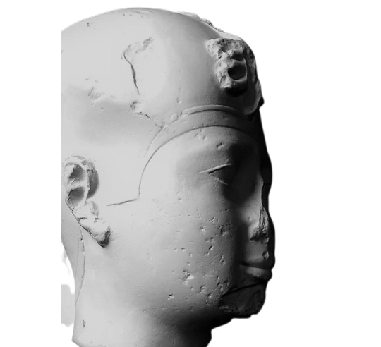 Head of the Egyptian king Pharaoh Apries,...